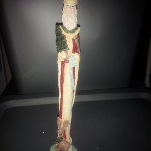 Beautiful handpainted resin pencil santa